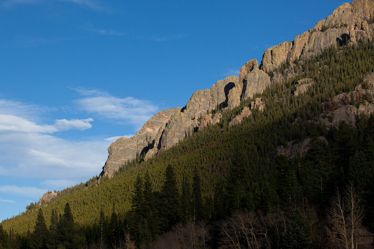 The Crags from Lily Lake.